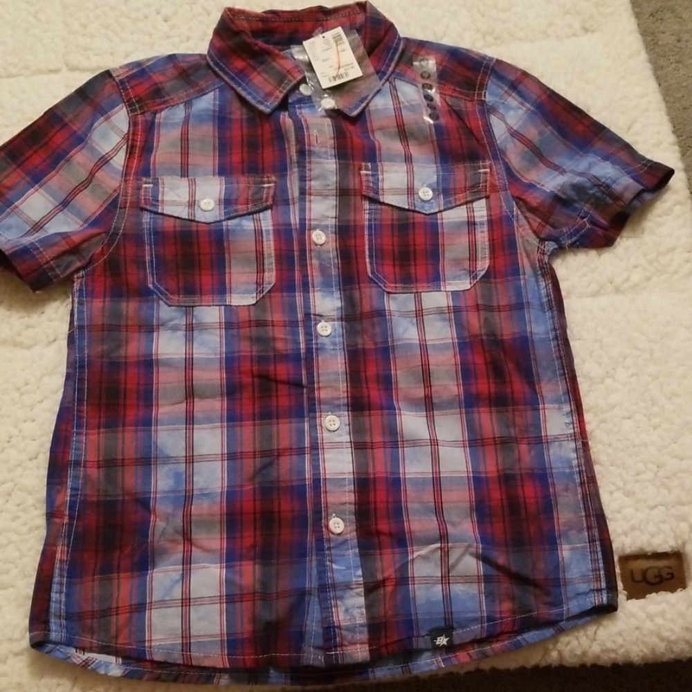 BOYS BROTHER'S BUTTON DOWN SZ 7